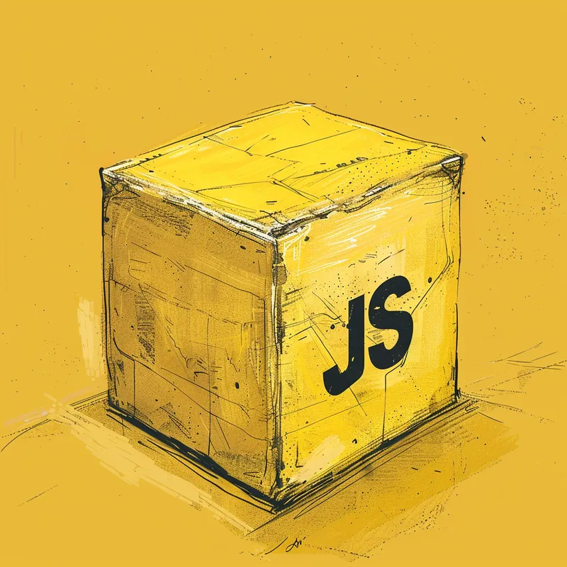 Yellow cube with JS